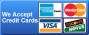 Locksmith Tarpey Village accepts all major credit cards